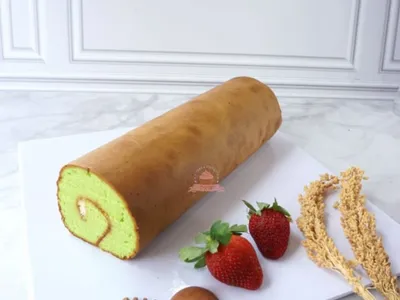 Pandan Roll Cake DKM Cakes