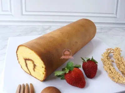 Vanilla Roll Cake DKM Cakes