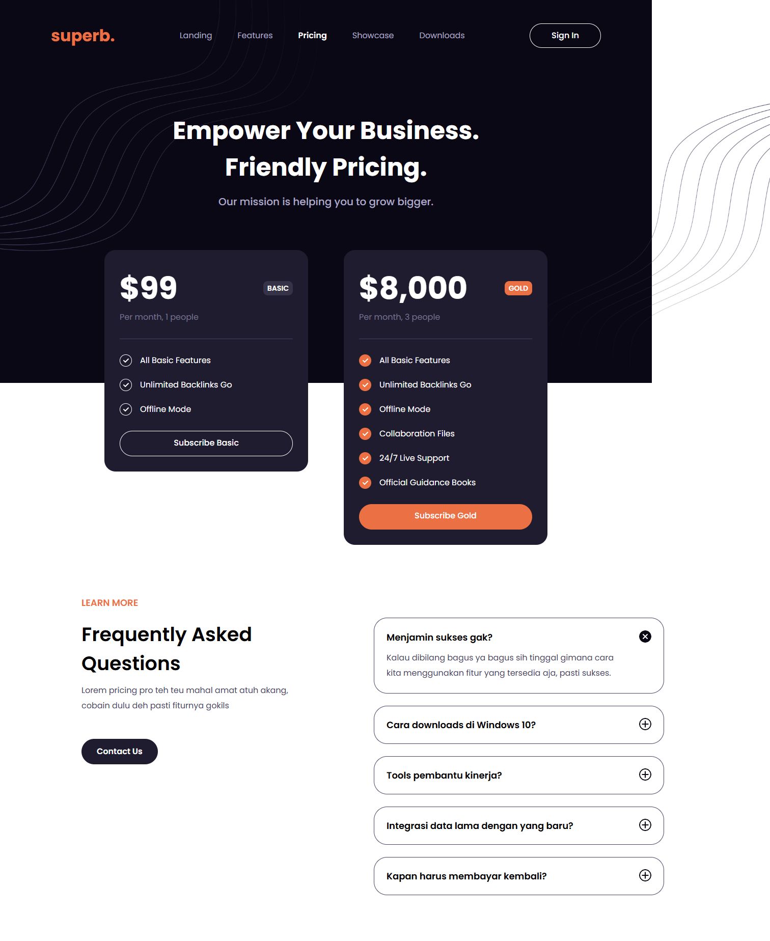 Pricing Pro screenshot